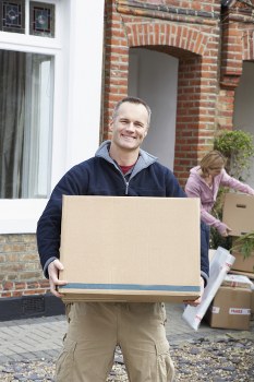 Removal team preparing a house move in Bermondsey
