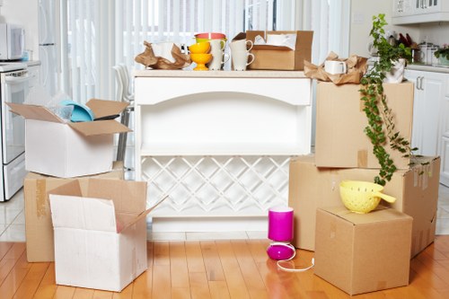 Packing boxes and furniture for Bermondsey removals