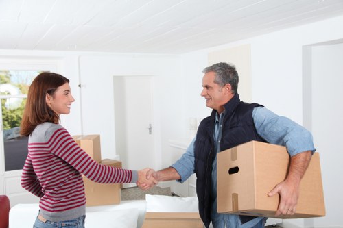 A Bermondsey moving team preparing for a flat or house relocation