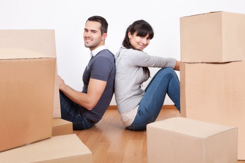 Professional Bermondsey removals team handling furniture and boxes